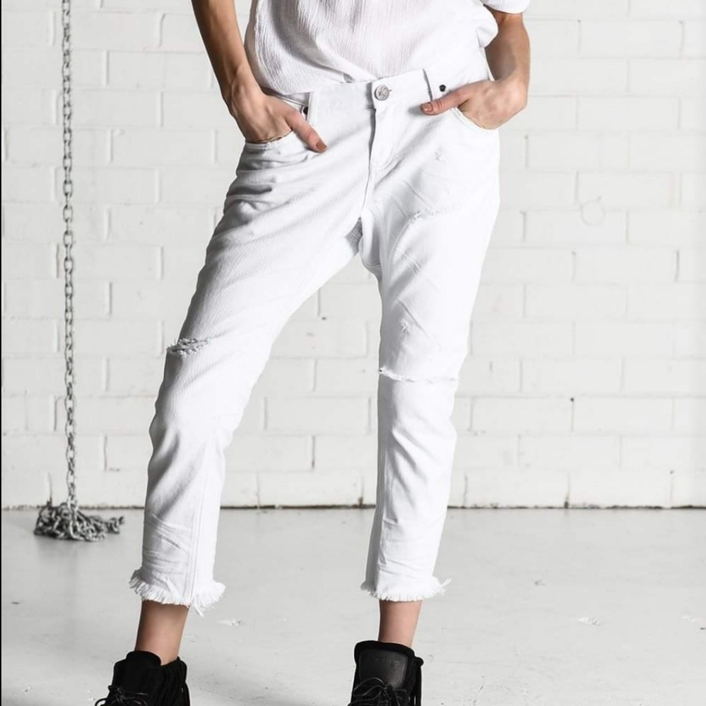 One teaspoon lonely boys white wht beauty denim